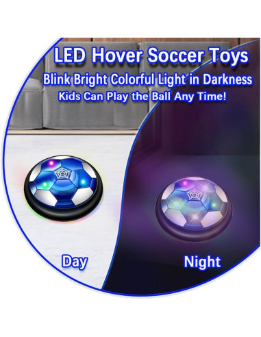 Balón de Fútbol Flotante VNVDFLM LED Recargable 17.78cm