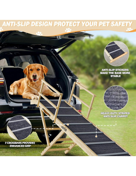 Rampa Plegable para Perros TOCRETOARE 162.56 cm Antideslizante