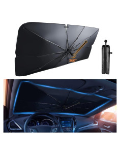 Sombrilla para Parabrisas de Coche FIRAWER 145x84 cm UV Bloqueo Calor
