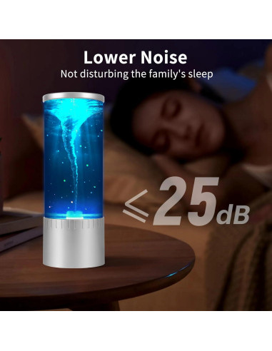 Lámpara de mesa Twister Hurricane Light, luz de remolino