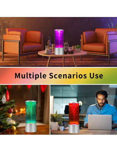 Lámpara de mesa Twister Hurricane Light, luz de remolino