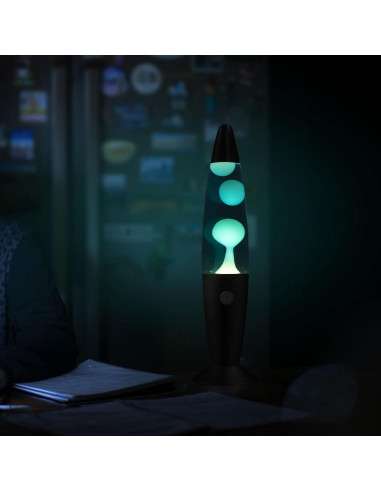 Lámpara de Movimiento Líquido Vanful 33cm Azul y Blanca