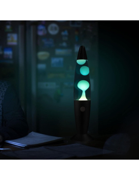 Lámpara de Movimiento Líquido Vanful 33cm Azul y Blanca