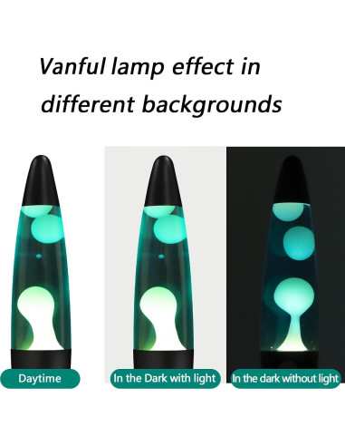 Lámpara de Movimiento Líquido Vanful 33cm Azul y Blanca