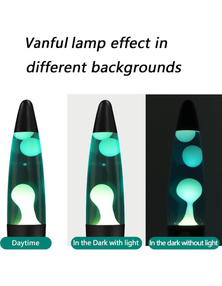 Lámpara de Movimiento Líquido Vanful 33cm Azul y Blanca