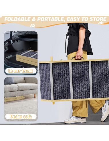 Rampa Plegable para Perros TOCRETOARE 162.56 cm Antideslizante