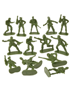 144 Soldados de Juguete Better Basics Figuras Militares 3,81 cm
