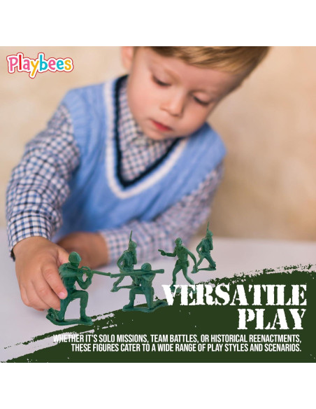 144 Soldados de Juguete Better Basics Figuras Militares 3,81 cm