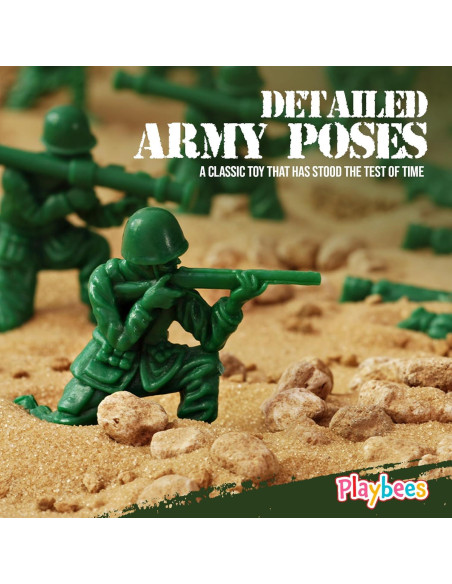 144 Soldados de Juguete Better Basics Figuras Militares 3,81 cm