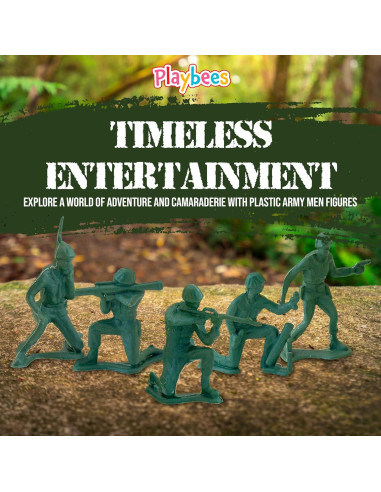 144 Soldados de Juguete Better Basics Figuras Militares 3,81 cm