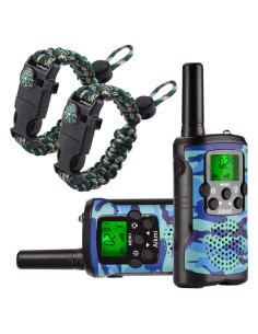 Walkie Talkies Aikmi Camuflaje Azul 22 Canales 4,83 km