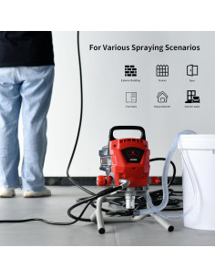 Pulverizador de Pintura AEROPRO AP8628 950W 3300 PSI 2