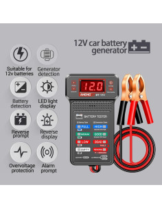 Probador de Baterías ANENG BT172 12V con Pantalla LCD 2