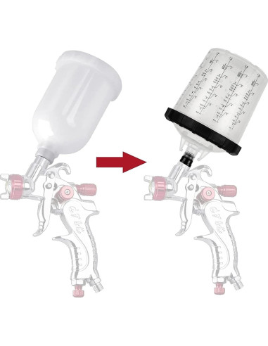 Kit de 25 Tazas de Pintura YAYODS 650 ml con Forros