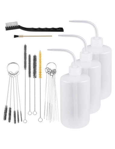 Kit de limpieza de pistolas Roshtia 24 piezas 3 botellas 500ml