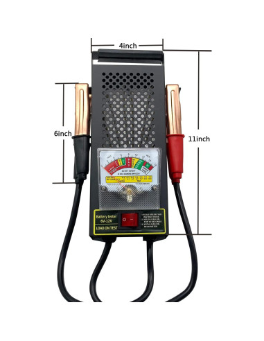 Probador de Carga de Batería KAIHENG 6V 12V con Voltímetro