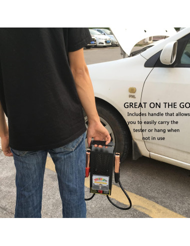 Probador de Carga de Batería KAIHENG 6V 12V con Voltímetro