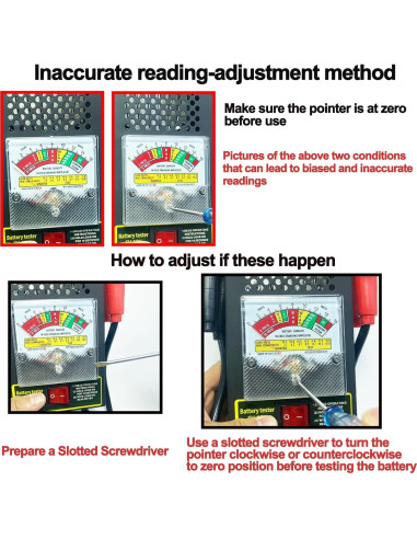 Probador de Carga de Batería KAIHENG 6V 12V con Voltímetro