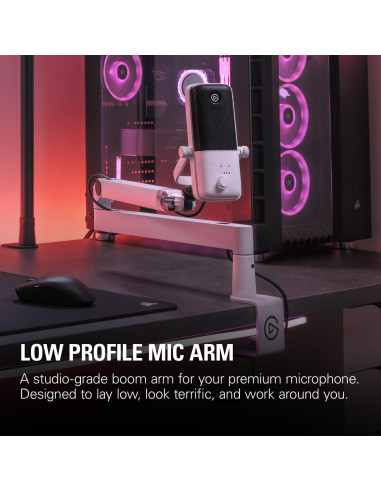 Brazo de Micrófono Elgato Wave Mic Arm LP Blanco Ajustable