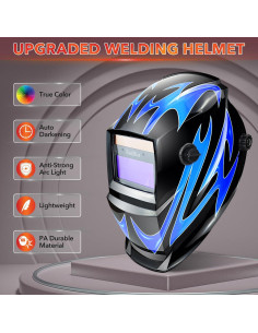 Careta de Soldadura JustHot JH-GD16 Solar Automática 2