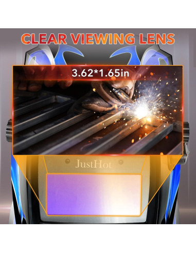 Careta de Soldadura JustHot JH-GD16 Solar Automática