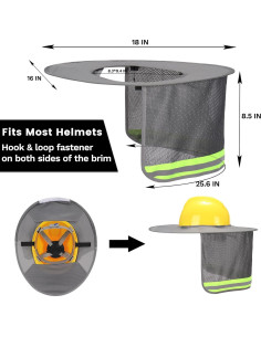 Ultrafun 4 Pcs Gorro Duro y Balaclava Protección Solar 2