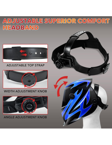 Careta de Soldadura JustHot JH-GD16 Solar Automática