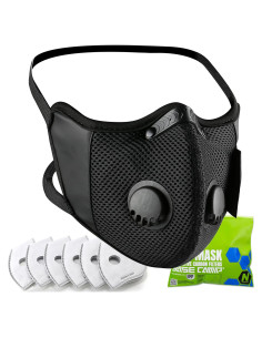 Máscara de Polvo BASE CAMP M Reutilizable con 6 Filtros