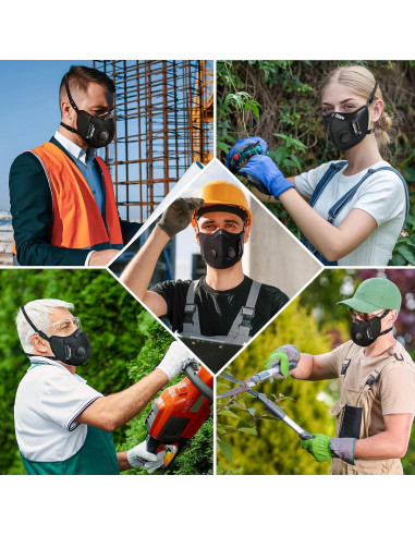 Máscara de Polvo BASE CAMP M Reutilizable con 6 Filtros