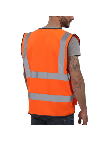 Chaleco de Seguridad Dib Safety Naranja Alta Visibilidad M
