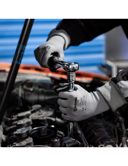 Guantes de Trabajo ANDANDA 12 Pares Nitrilo Ajuste 3D Guantes de Trabajo ANDANDA 12 Pares Nitrilo Ajuste 3D