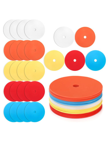 20 Conos Planos Eorbow 15 cm Antideslizantes para Entrenamiento