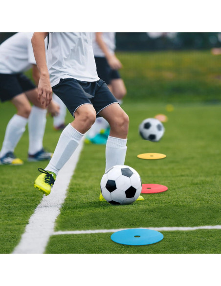 20 Conos Planos Eorbow 15 cm Antideslizantes para Entrenamiento