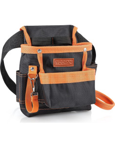 Bolsa de Herramientas YOOFAN Cinturón Naranja 6 Bolsillos 2
