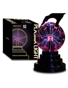 Esfera de Plasma Stemclas 7,62 cm USB Táctil Decorativa