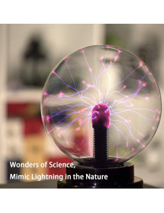 Esfera de Plasma Stemclas 7,62 cm USB Táctil Decorativa 2