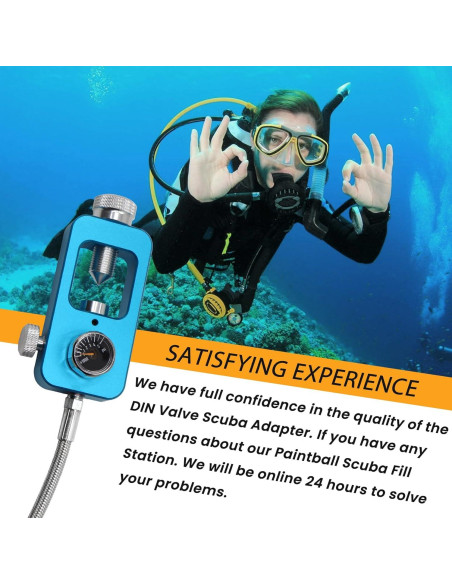 Adaptador de Válvula DIN SUMNEW para Buceo y Paintball
