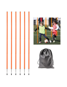 6 Postes de Agilidad Ajustables Nbguigdstr para Entrenamiento