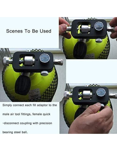 Adaptador de Válvula DIN SUMNEW para Buceo y Paintball