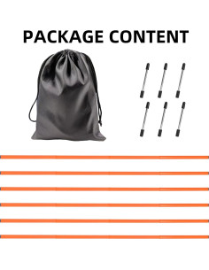 6 Postes de Agilidad Ajustables Nbguigdstr para Entrenamiento 2