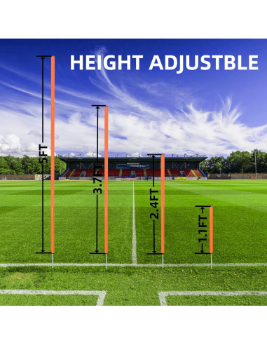 6 Postes de Agilidad Ajustables Nbguigdstr para Entrenamiento