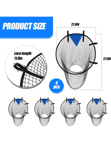 Red de Entrenamiento de Fútbol Lenwen 4 Piezas 58 cm
