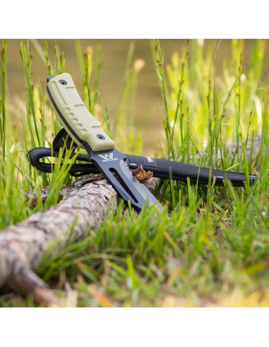 Cuchillo Táctico WEYLAND 2S-TKUZ-H7YR con Funda MOLLE