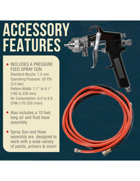 Tanque de Pintura TCP Global 10 Litros con Pistola y Mangueras