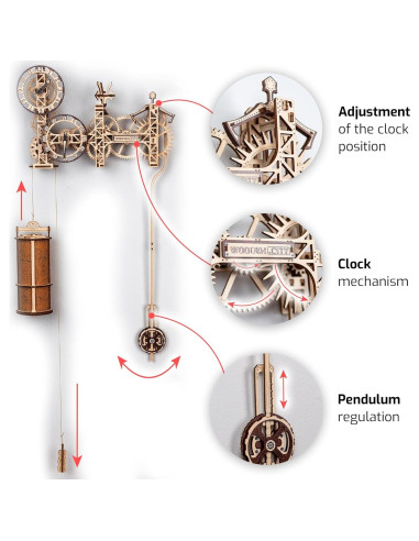 Rompecabezas 3D Reloj Steampunk WOODEN.CITY 269 Piezas