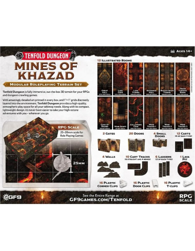 Terreno 3D Tenfold Dungeon Minas de Khazad - RPG