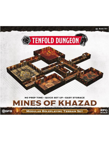 Terreno 3D Tenfold Dungeon Minas de Khazad - RPG