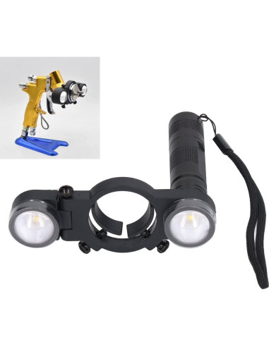 Luz LED Ajustable para Pistola de Pintura Yosoo 3 Brillos