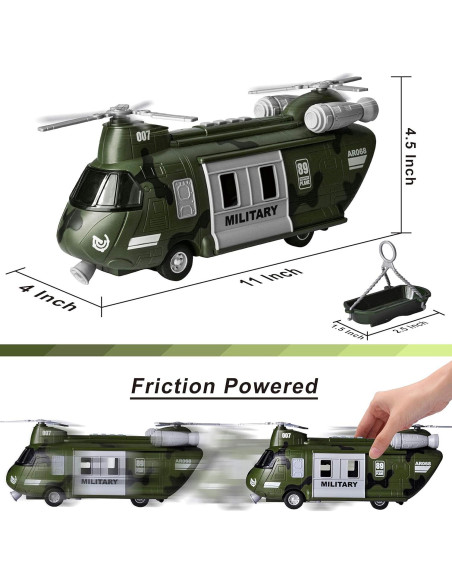 Conjunto de Juguetes Militares JOYIN Helicóptero y Soldados