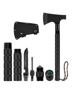 Hacha de Camping LIANTRAL 2 en 1 Plegable Táctica 0.98 kg